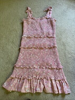 Design History smocked dress sz L